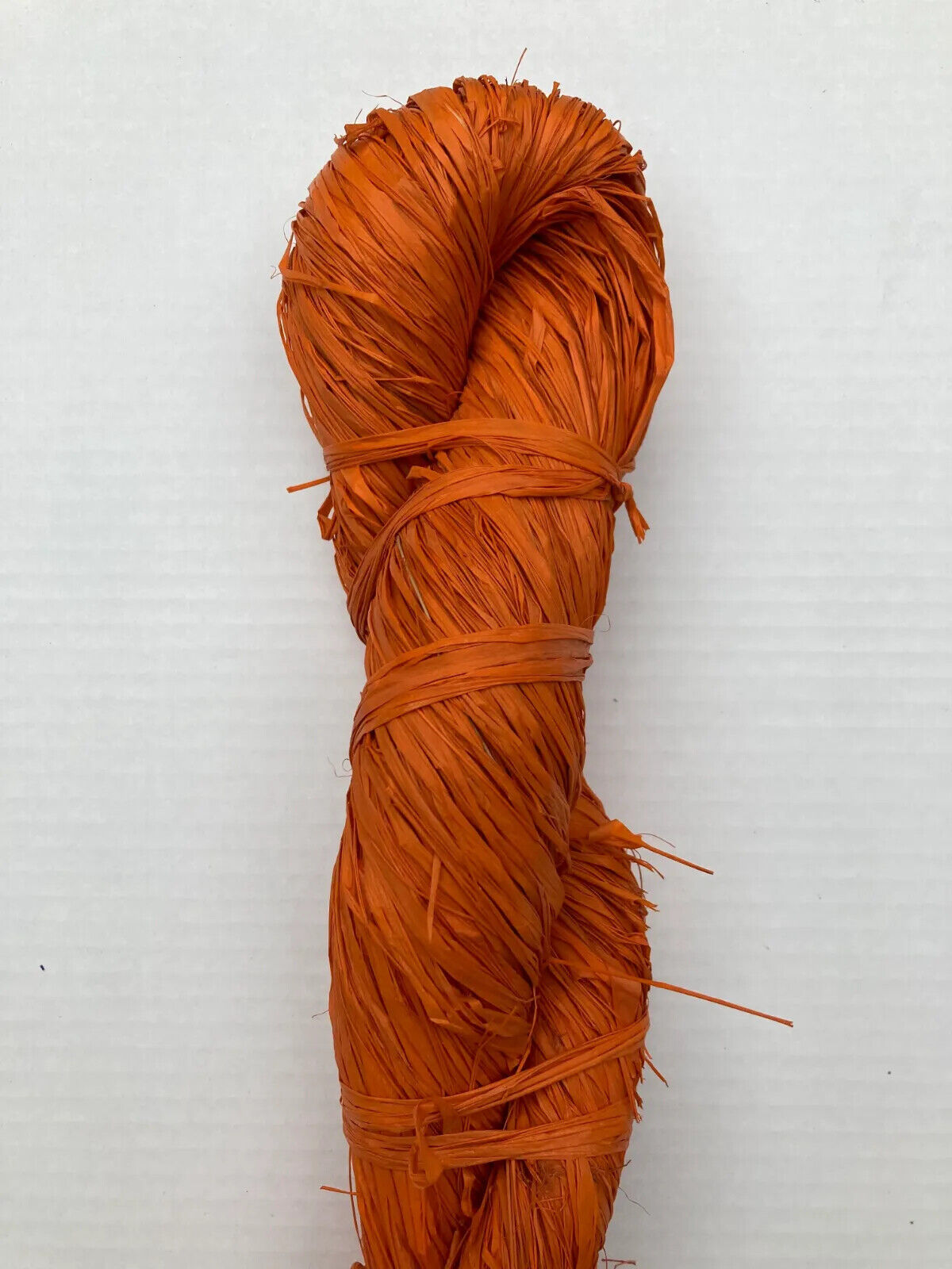 orange raffia hank