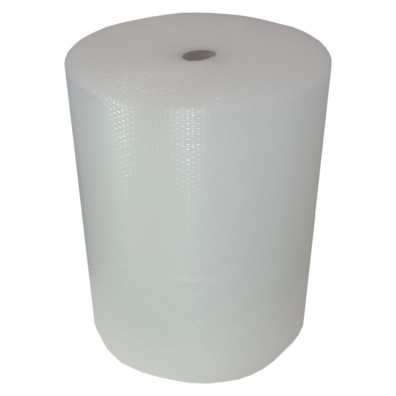 A roll of white bubble wrap.