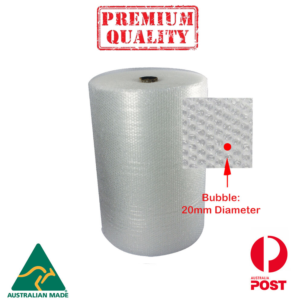 Bubble Wrap LARGE New 750mm X 100m 20mm Bubble premium Quality- Australia Made