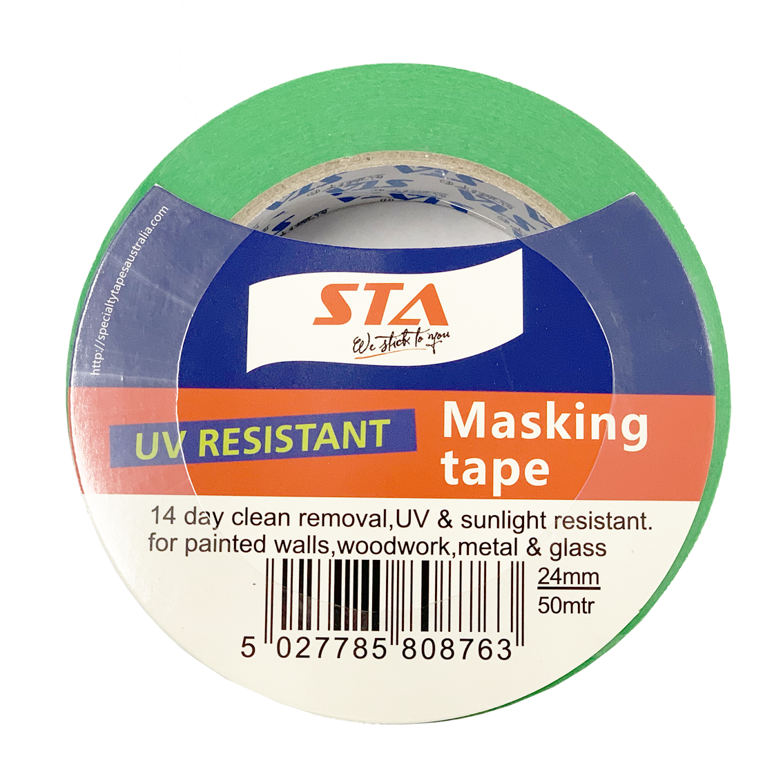 36mmx50m PAINTING MASKING TAPE WHITE, BLUE, GREEN 14 DAY UV RESIST MADE IN ITALY