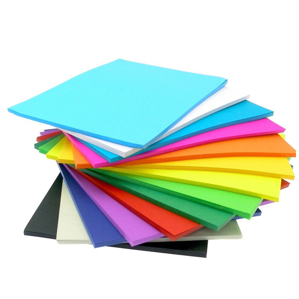 100 x Colored Card Cardboard Paper A3 A4 A2 DIY Craft Handicraft- Premium Qlty