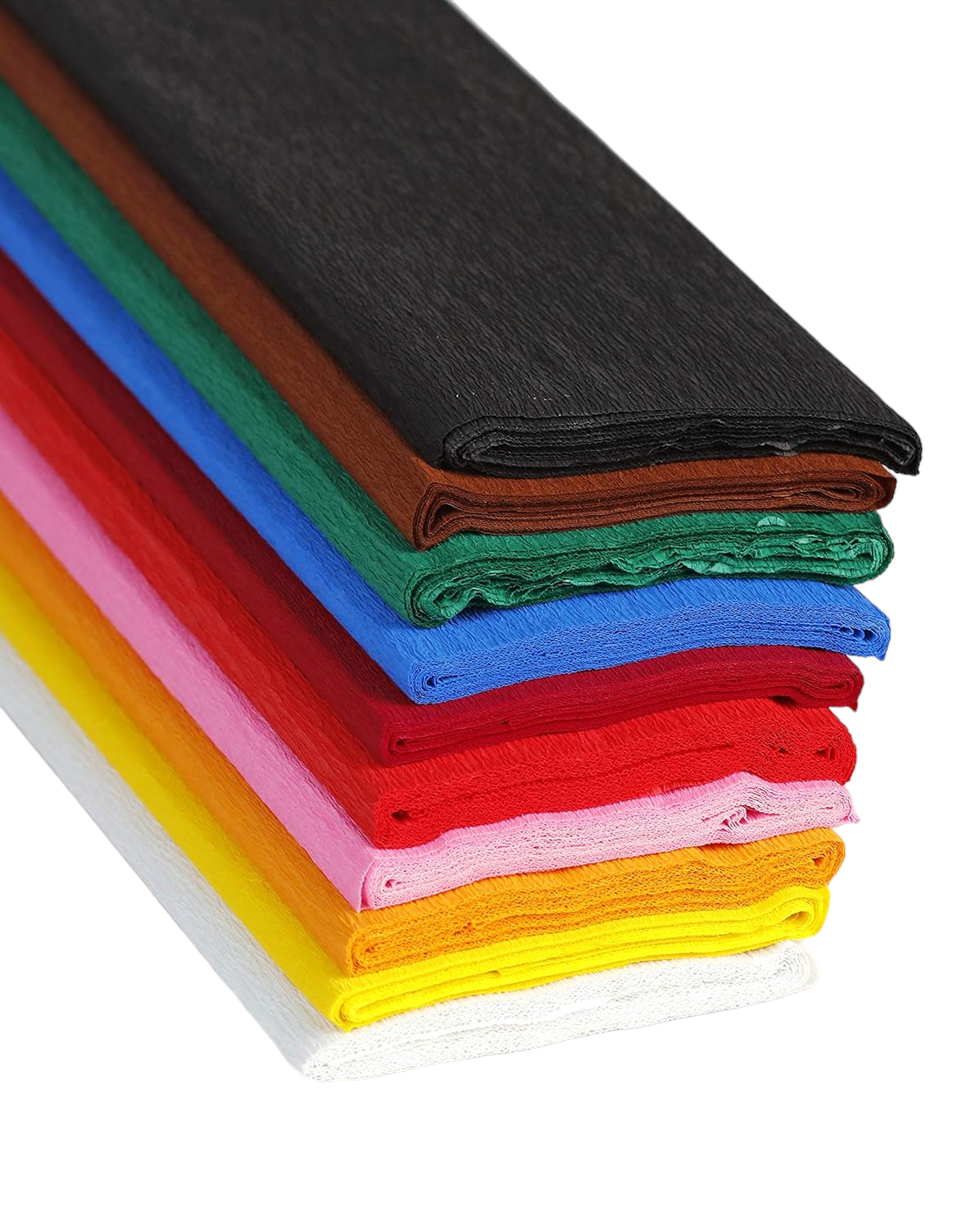 Crepe Paper 12 Assorted Colours Party Decor 596 x 2286mm Premium- Same Day Post