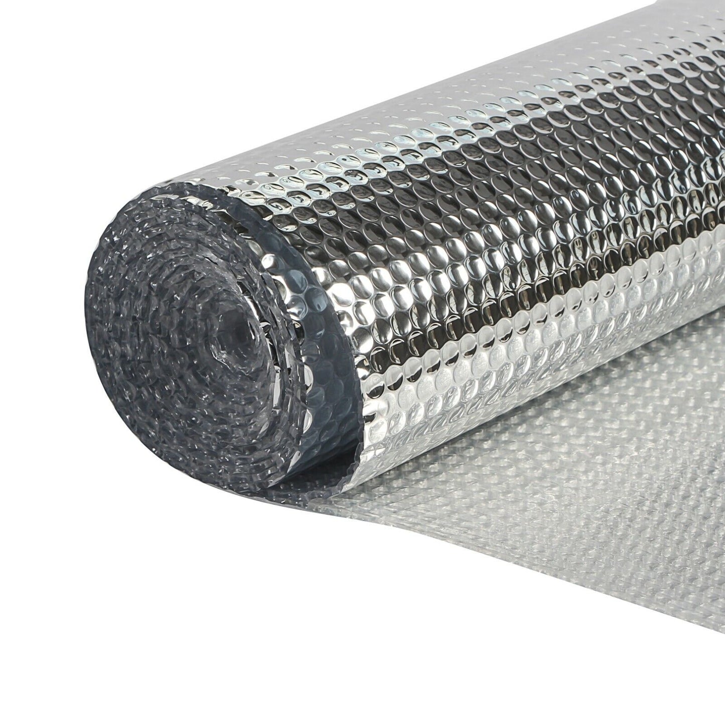 Foil Bubble wrap Metalized Insulation Bubble Cushioning 1.5M Height x 50m