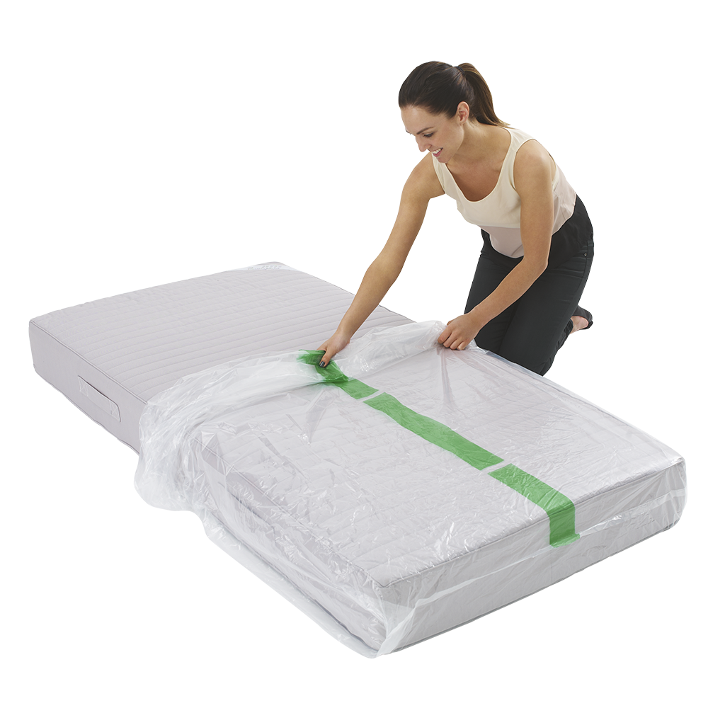 1 x Single Bed Plastic Mattress Protector Covers for Moving Storage- PREMIUM