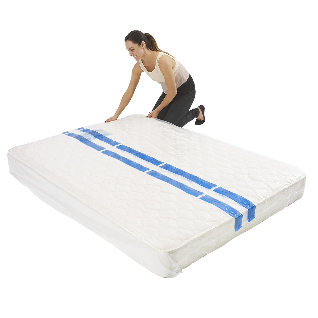 1 x Queen Plastic Bed Mattress Protector Moving& Storage Bag Cover 50um Express