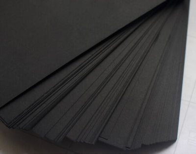 Black kraft Sheets A4 200GSM Natural Recycled 100 Sheets- Premium QUALITY