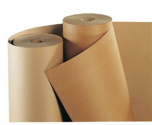 Brown Packaging Kraft Paper Roll 600mm x 50/200m Pick Desired Length- AUS MADE