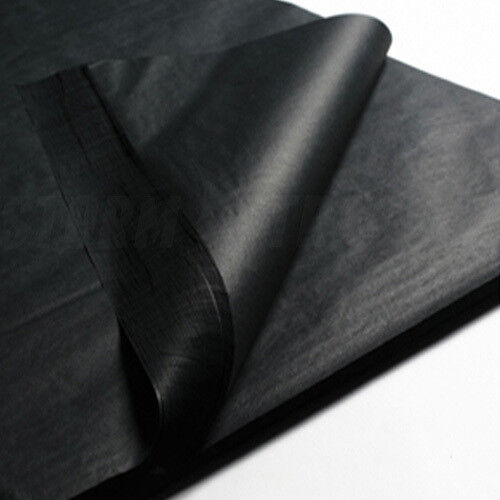 Black Tissue Paper Acid Free Ream Gift Wrap Wrapping Gift 22 GSM 1- 500 Sheet