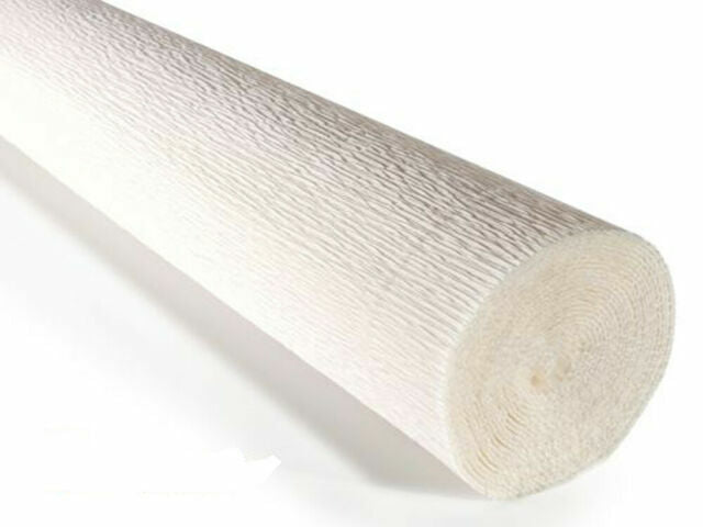 white Craft crepe paper roll