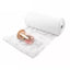 Rolls of honeycomb kraft paper bubble wrap in various colors including beige, red, black, and white, with some rolls unrolled to show the honeycomb pattern.
