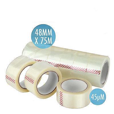 Clear Sticky Packing Tape 75 Meter x 48mm High Adhesive