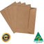 Kraft Envelopes C6 Brown Ribbed 80gsm Peel N Seal 100% Recycled