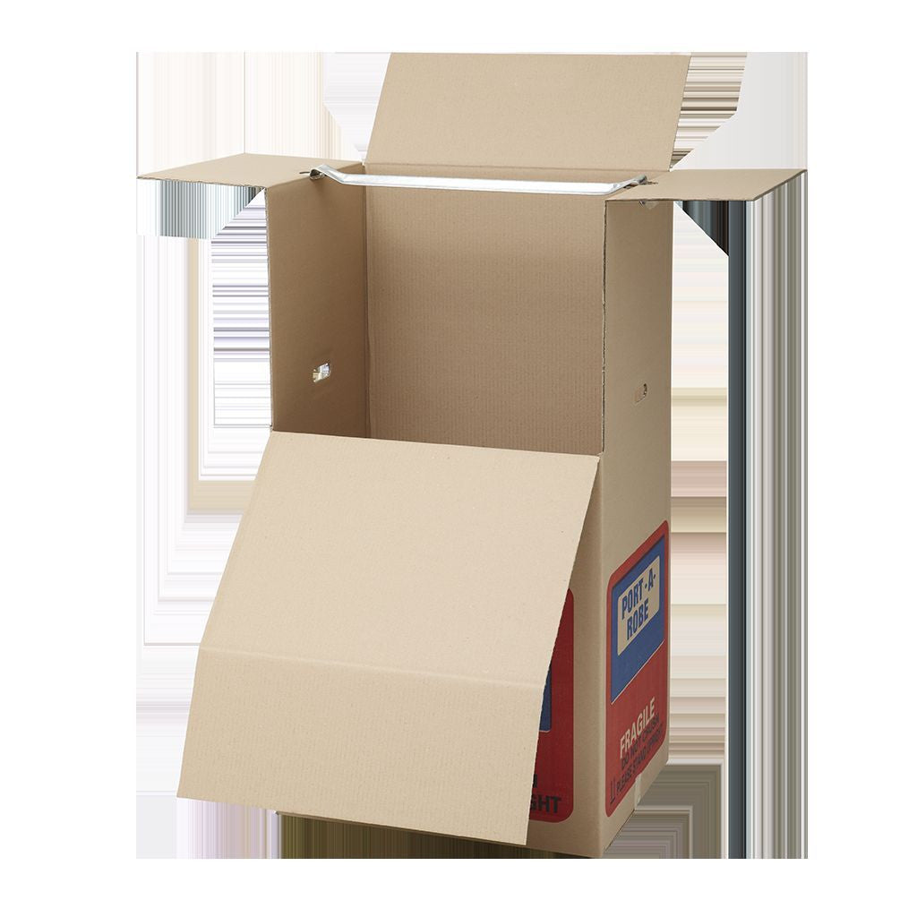 Port-a-Robe Clothes Moving Box With Rail - Premium Qlty