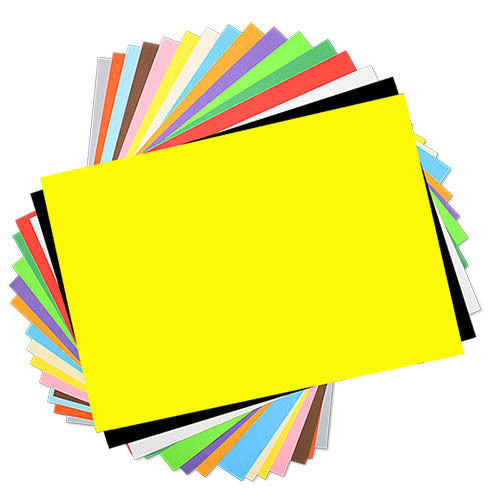 100 sheets A4 Coloured Cardboard Paper 125gsm PremiumPack
