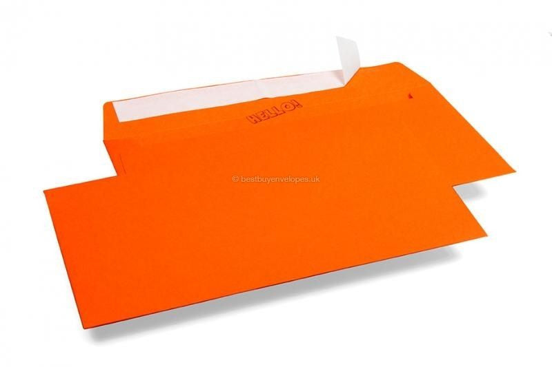 50 x DL Coloured Envelopes 220mm x110mm 80gsm - Peel N Stick