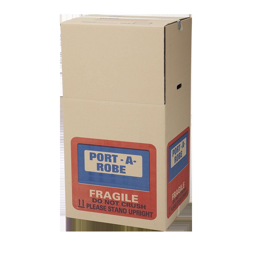 Port-a-Robe Clothes Moving Box With Rail - Premium Qlty