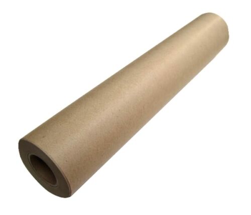 Brown Packaging Kraft Paper Roll 600mm x 50/200m Pick Desired Length- AUS MADE