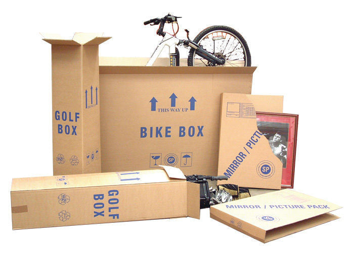 Bike transport cardboard box removals industry