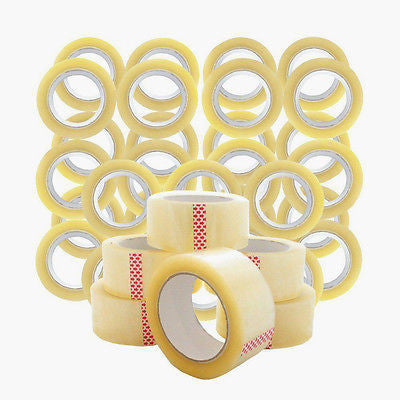 Durable clear packaging tape with premium adhesive strength