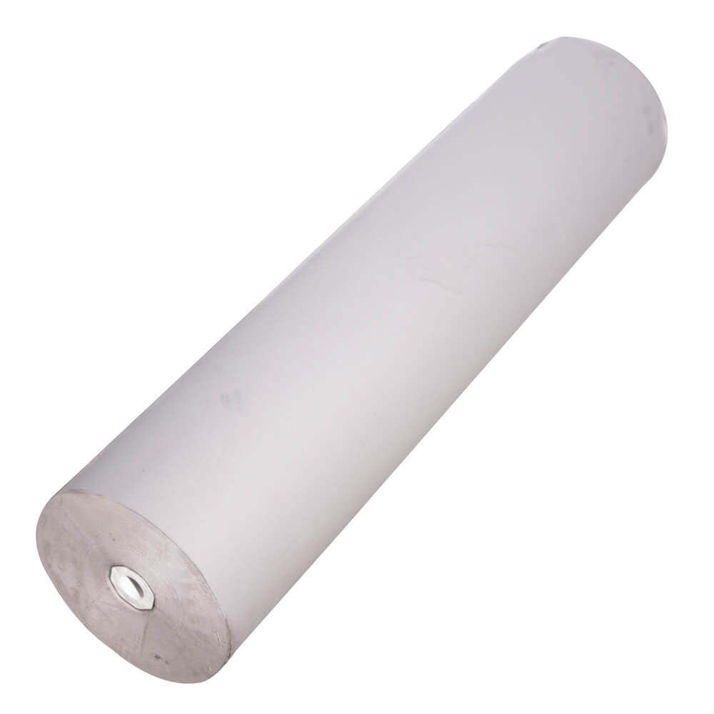 A roll of white butcher's paper on a white background.
