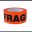 High visibility fragile warning tape