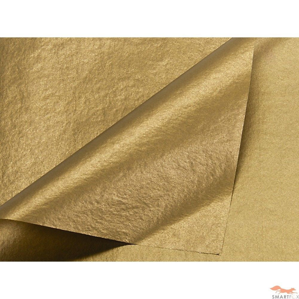 Luxury metallic gold wrapping paper for weddings and retail packaging