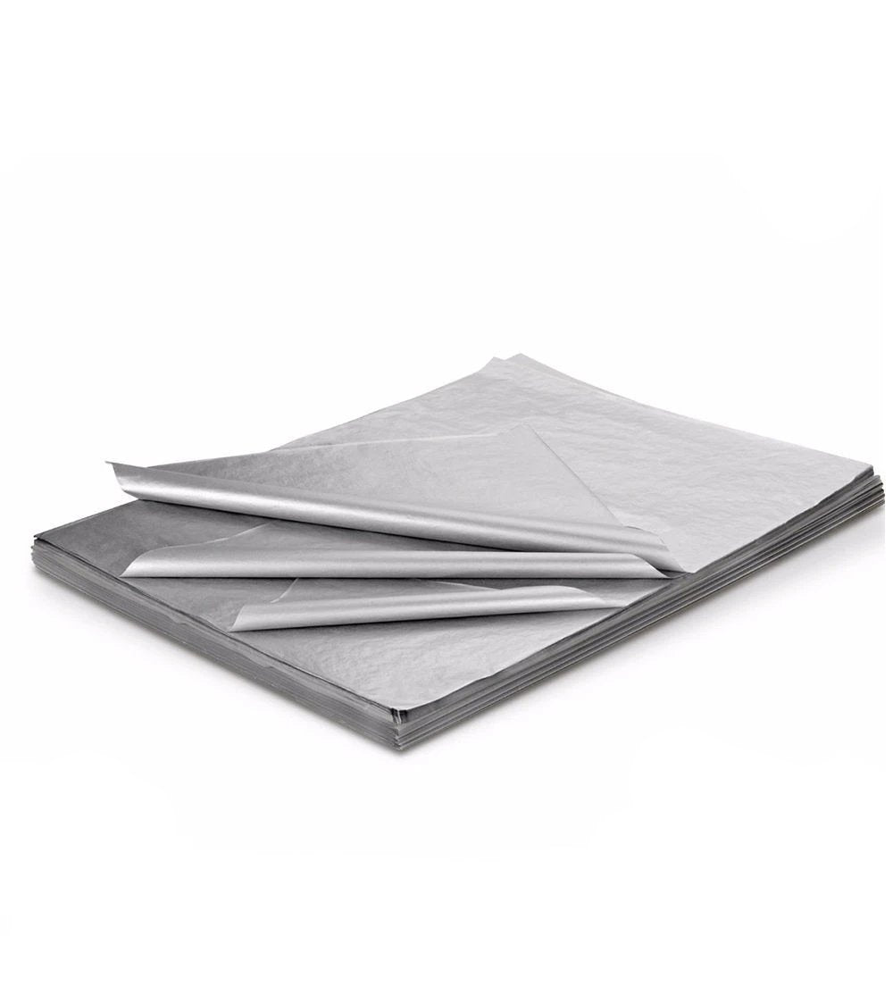 Metallic silver tissue paper 500 sheets