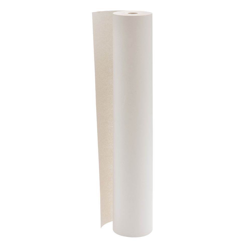A roll of white butcher's paper.