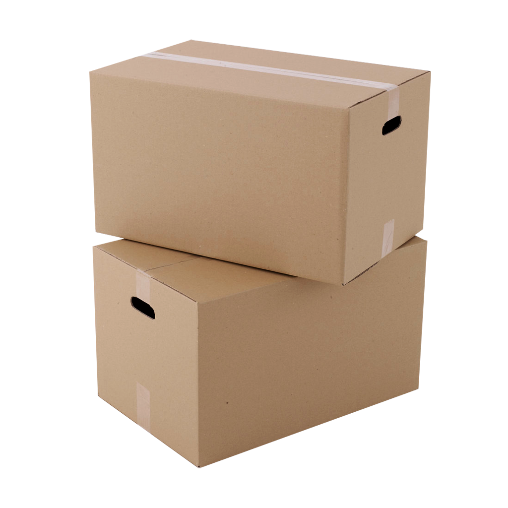 Cardboard Boxes With Handles %100 Recycled 10- 50 Qty
